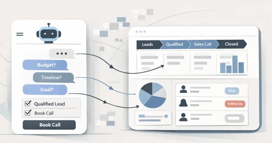 How chatbots work for high ticket sales by qualifying leads and routing them into CRM systems 1